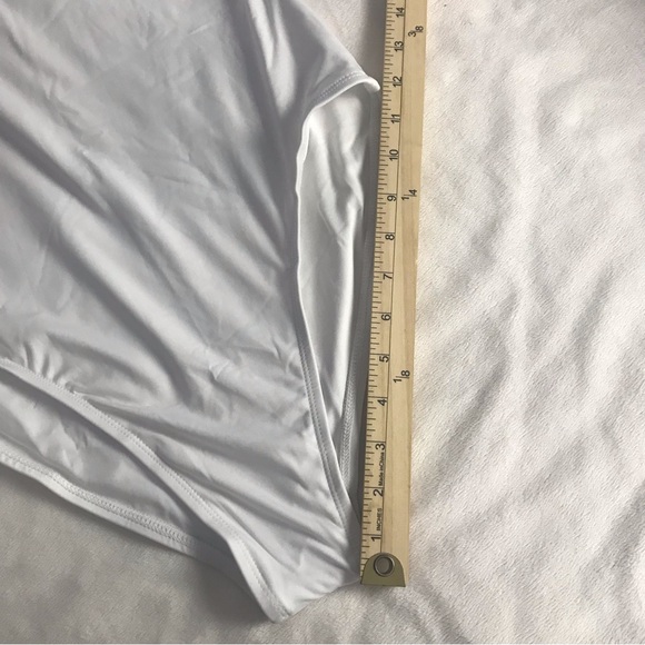 Liberty & Justice One Piece Swimsuit Women’s Size XL Color White Pull On Ruffle - Picture 10 of 14